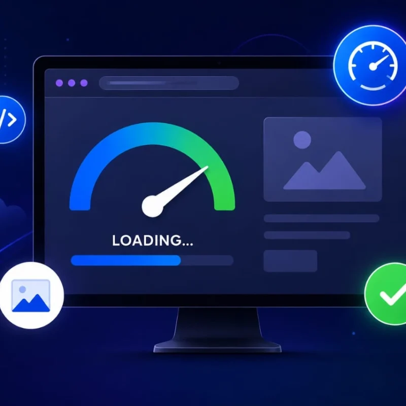 Tech dashboard with loading interface