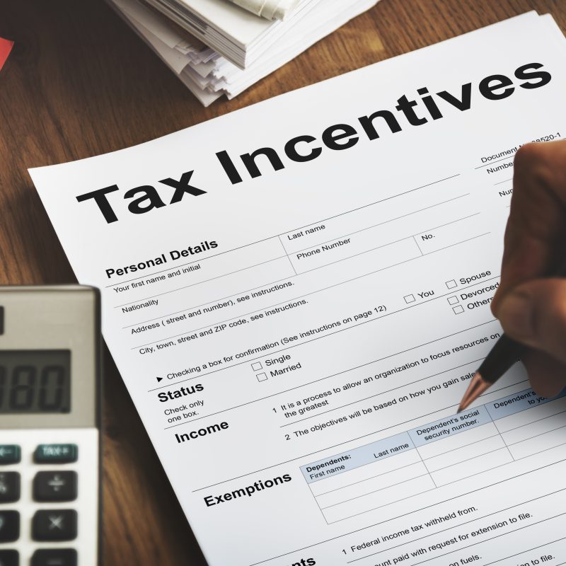 tax incentive audit benefit cash payment income concept